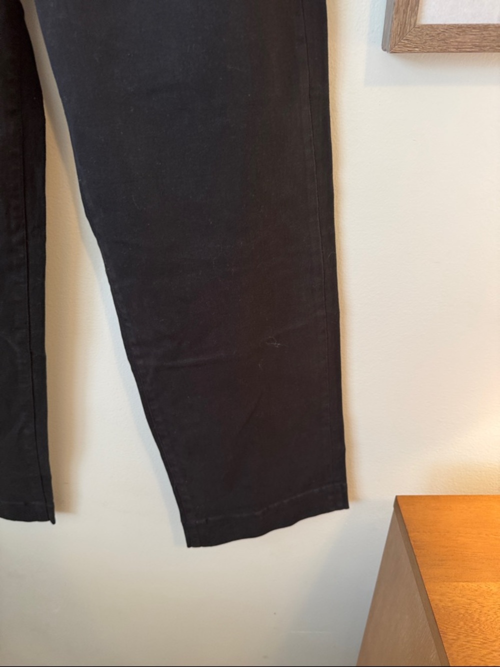 Everlane The Organic Cotton Wide-Leg Pant 28.5'', Black, Sz 2 - Picture 8 of 11